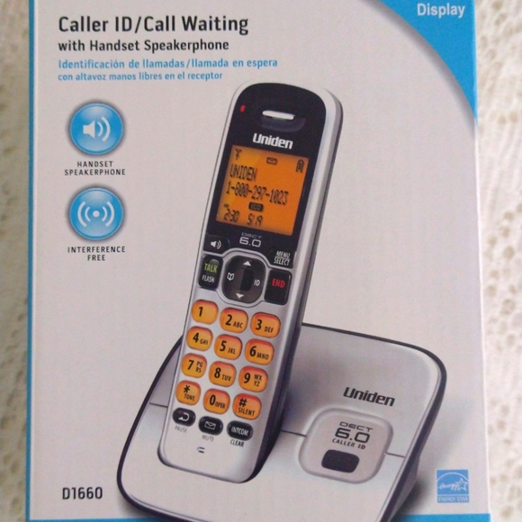 Uniden Caller ID/ Call Waiting W/ Handset Speakerphone NWOT - Picture 3 of 8